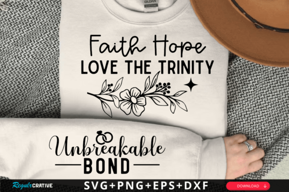 Faith Hope Love the Trinity Sleeve SVG