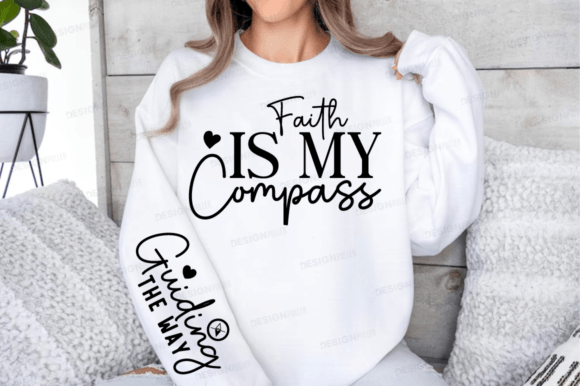 Faith Is My Compass Sleeve SVG Design