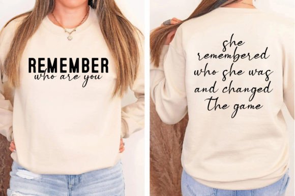 Remember Who Are You SVG: Motivational Graphics for T-Shirt Designs